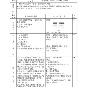 篮球训练作业设计模板